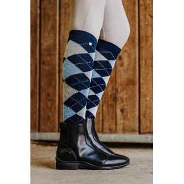 Calze Equithème Argyle donna Blu navy / celeste / grigio Beige