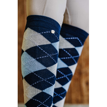 Calze Equithème Argyle donna Blu navy / celeste / grigio Beige