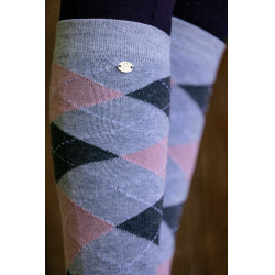Calze da equitazione donna Equithème Argyle