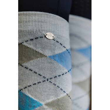 Calze da equitazione donna Equithème Argyle