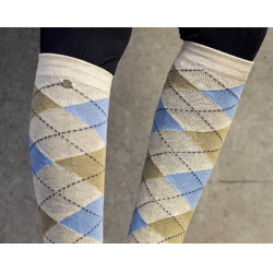Calze Equithème Argyle donna Kaki / grigio