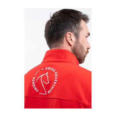 Giacca Harcour Menthue Unisex Swiss Equestrian Friends Rosso