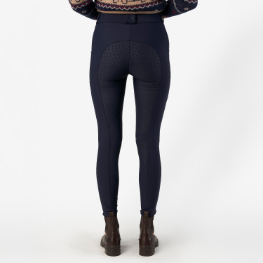 Pantaloni da equitazione HV Polo Femmy FullGrip donna Marina Blu marino