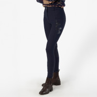 Pantaloni da equitazione HV Polo Femmy FullGrip donna Marina Blu marino