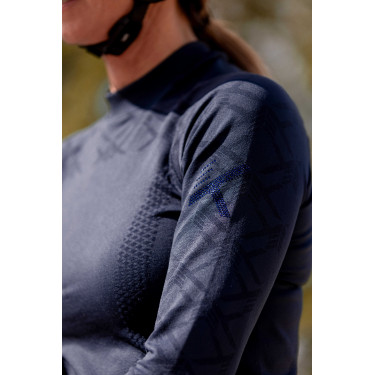 Baselayer Seamless K by Equithème K-Agility donna Marina Blu marino