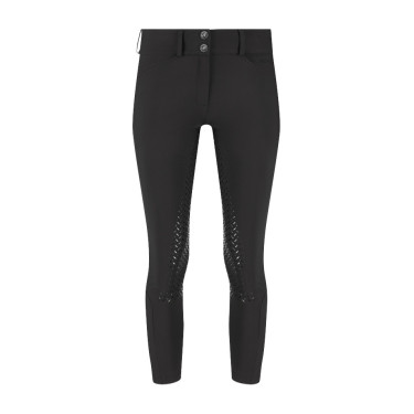 Pantaloni da equitazione Kentucky Miami full grip da donna Nero