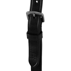 Martingala a collier cuoio fibbie regolabili Nero