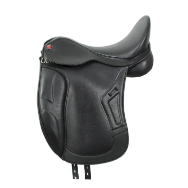 Sella dressage Brindisi in PU leather Nero