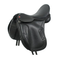 Sella dressage Brindisi in PU leather Nero