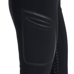 Pantalone slim fit donna vita alta Equestro Ridertechnology full grip Nero