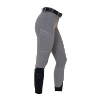 Pantalone slim fit donna vita alta Equestro Ridertechnology cuciture termosaldate Mockingbird Grigio