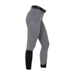 Pantalone slim fit donna vita alta Equestro Ridertechnology cuciture termosaldate Mockingbird Grigio