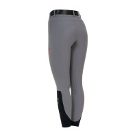 Pantalone slim fit donna vita alta Equestro Ridertechnology cuciture termosaldate Mockingbird Grigio