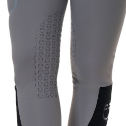 Pantalone slim fit donna vita alta Equestro Ridertechnology cuciture termosaldate Mockingbird Grigio