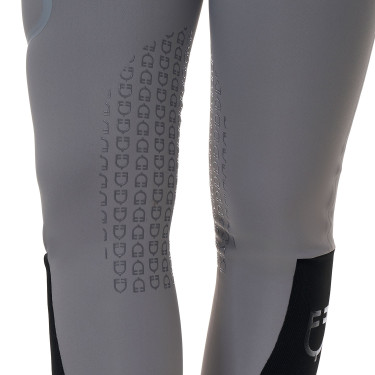 Pantalone slim fit donna vita alta Equestro Ridertechnology cuciture termosaldate Mockingbird Grigio