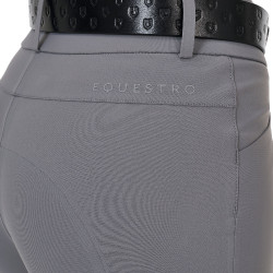 Pantalone slim fit donna vita alta Equestro Ridertechnology cuciture termosaldate Mockingbird Grigio