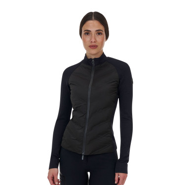 Capospalla tecnico donna Equestro Ridertechnology Hibryd Nero