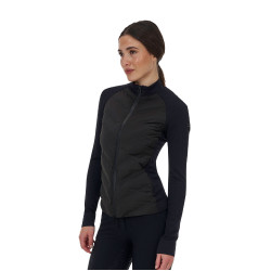 Capospalla tecnico donna Equestro Ridertechnology Hibryd Nero