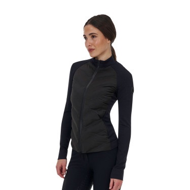Capospalla tecnico donna Equestro Ridertechnology Hibryd Nero