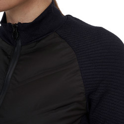 Capospalla tecnico donna Equestro Ridertechnology Hibryd Nero