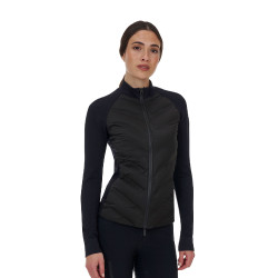 Capospalla tecnico donna Equestro Ridertechnology Hibryd Nero