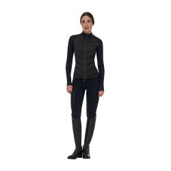 Capospalla tecnico donna Equestro Ridertechnology Hibryd Nero