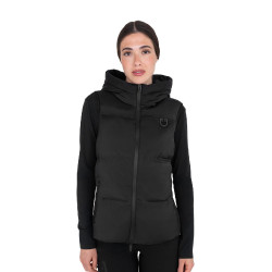 Smanicato tecnico donna con cappuccio Ridertechnology Nero