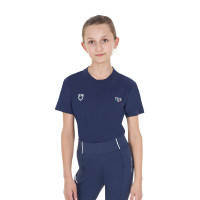 T-shirt unisex bambini slim fit Equestro X Fise Blazer marine Blu marino