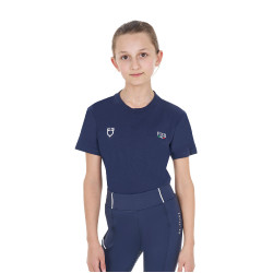 T-shirt unisex bambini slim fit Equestro X Fise Blazer marine Blu marino T-shirt unisex bambini slim fit Equestro X Fise Blazer marine Blu marino