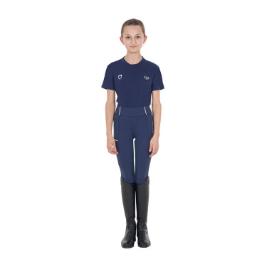 T-shirt unisex bambini slim fit Equestro X Fise Blazer marine Blu marino T-shirt unisex bambini slim fit Equestro X Fise Blazer marine Blu marino