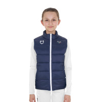 Smanicato unisex bambini slim fit Equestro X Fise Blazer marine Blu marino