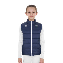 Smanicato unisex bambini slim fit Equestro X Fise Blazer marine Blu marino Smanicato unisex bambini slim fit Equestro X Fise Blazer marine Blu marino