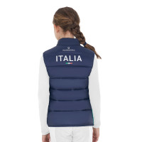 Smanicato unisex bambini slim fit Equestro X Fise Blazer marine Blu marino