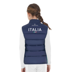 Smanicato unisex bambini slim fit Equestro X Fise Blazer marine Blu marino Smanicato unisex bambini slim fit Equestro X Fise Blazer marine Blu marino