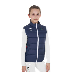 Smanicato unisex bambini slim fit Equestro X Fise Blazer marine Blu marino Smanicato unisex bambini slim fit Equestro X Fise Blazer marine Blu marino