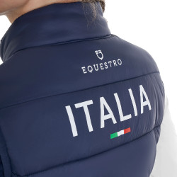 Smanicato unisex bambini slim fit Equestro X Fise Blazer marine Blu marino Smanicato unisex bambini slim fit Equestro X Fise Blazer marine Blu marino