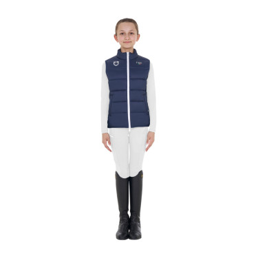 Smanicato unisex bambini slim fit Equestro X Fise Blazer marine Blu marino Smanicato unisex bambini slim fit Equestro X Fise Blazer marine Blu marino