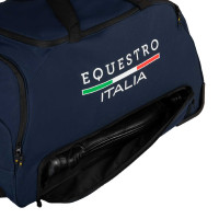 Borsa trolley con logo Equestro X Fise Blazer marine Blu marino
