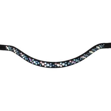 Frontalino CON Strass Modello Spirit Nero / blu