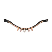 Frontalino CON Strass Modello Goccia Nero / arancione / rosa Motivi