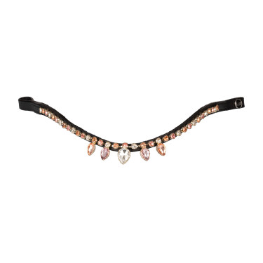 Frontalino CON Strass Modello Goccia Nero / arancione / rosa Motivi