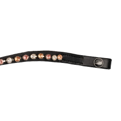 Frontalino CON Strass Modello Goccia Nero / arancione / rosa Motivi