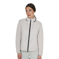 Softshell donna logo sul dorso Nebbia del porto Grigio