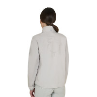 Softshell donna logo sul dorso Nebbia del porto Grigio