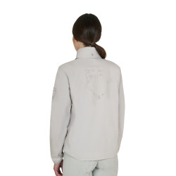Softshell donna logo sul dorso Nebbia del porto Grigio