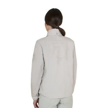 Softshell donna logo sul dorso Nebbia del porto Grigio