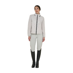 Softshell donna logo sul dorso Nebbia del porto Grigio