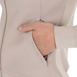 Felpa tecnica donna con cappuccio e inserti micro mesh Tan Oxford Rosa