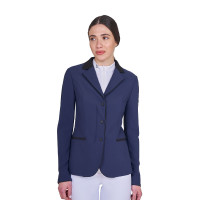 Giacca donna concorso zip e bottoni Blazer marine Blu marino