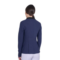 Giacca donna concorso zip e bottoni Blazer marine Blu marino